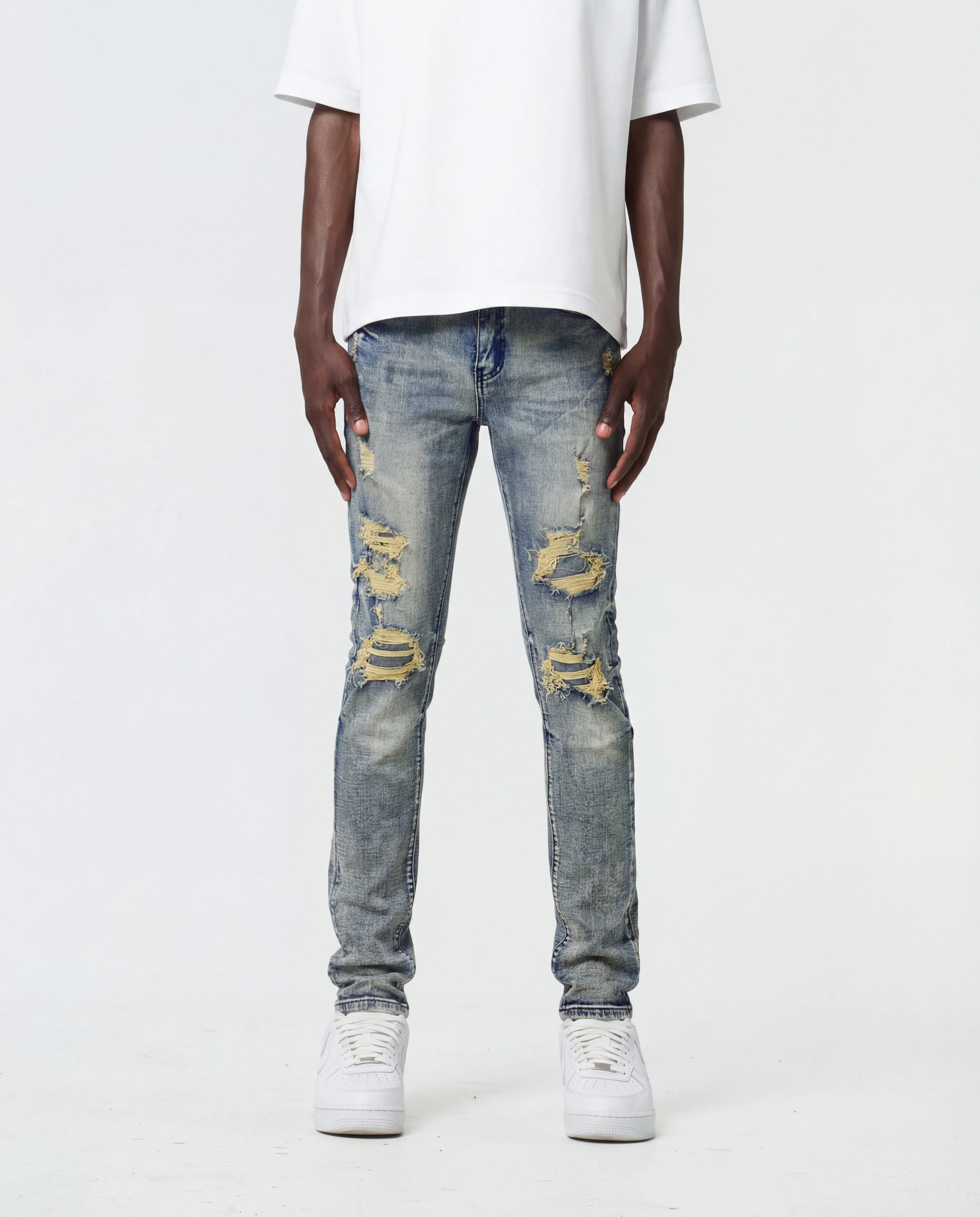 Waimea Men's Basic 5 Pocket Skinny Jeans - Image 10
