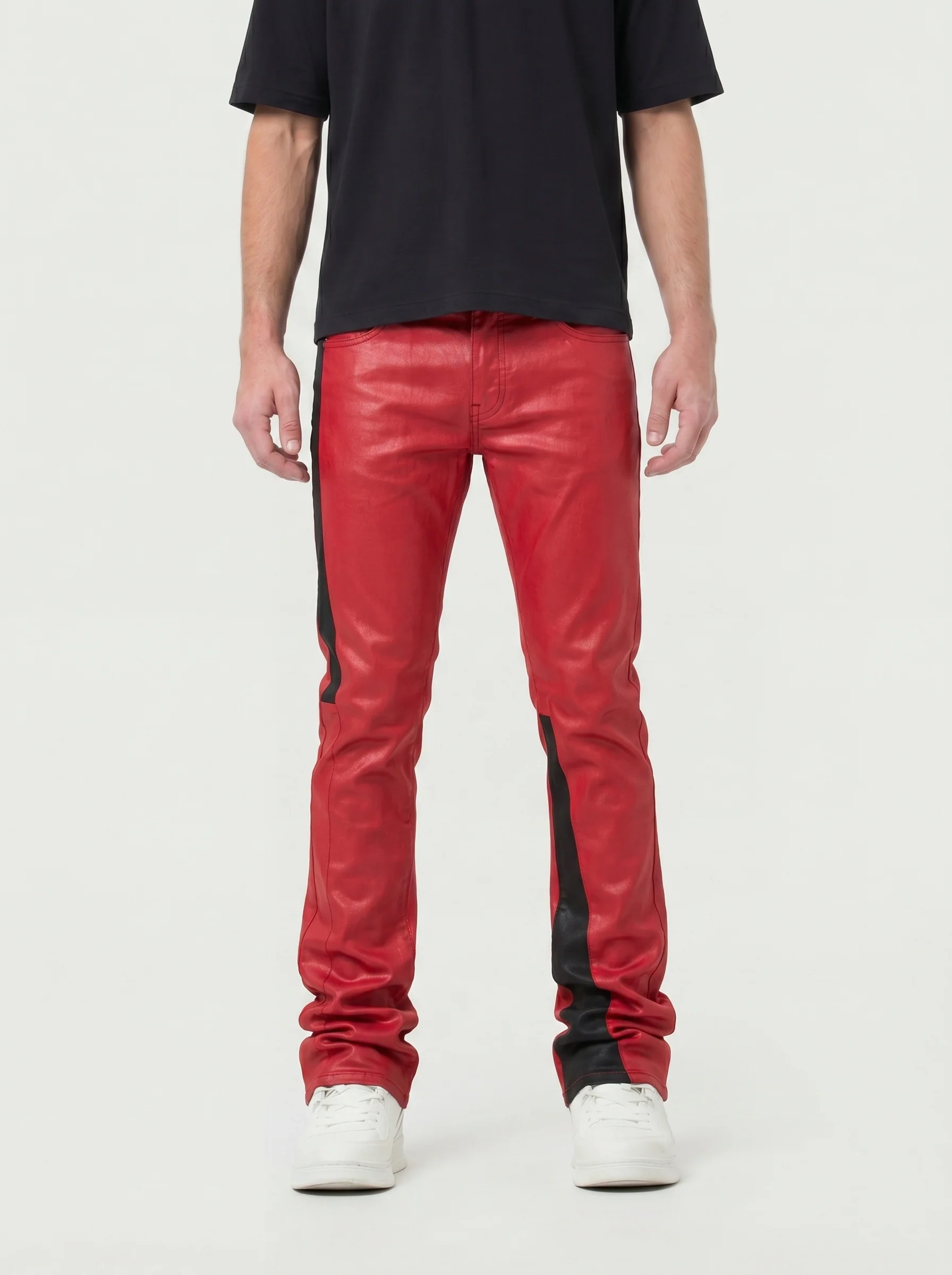Waimea Men's Stacked PU Coated Jeans - Image 5