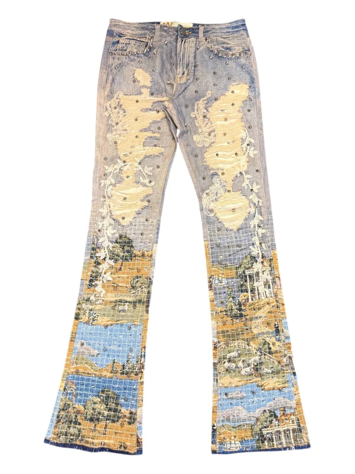 W by Waimea Men's Baroque Scenic Blue Stacked Fit Jean - Image 5