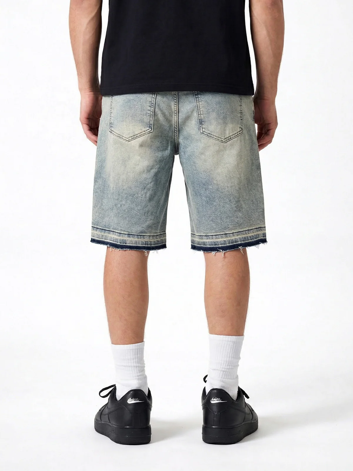 Waimea Men's PU Cross and Studded Denim Short - Image 4