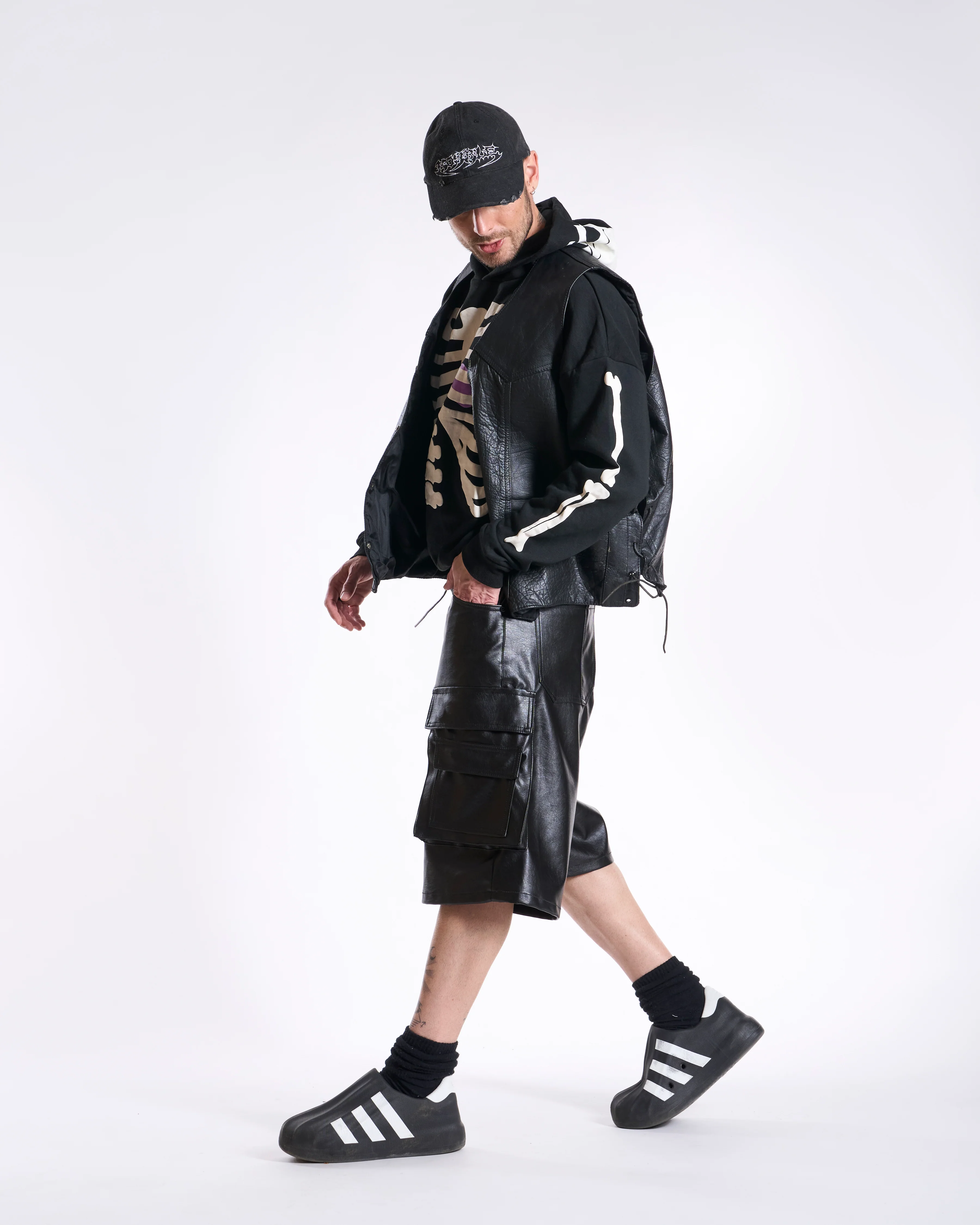 Waimea Men's Baggy PU Leather Jorts - Image 3