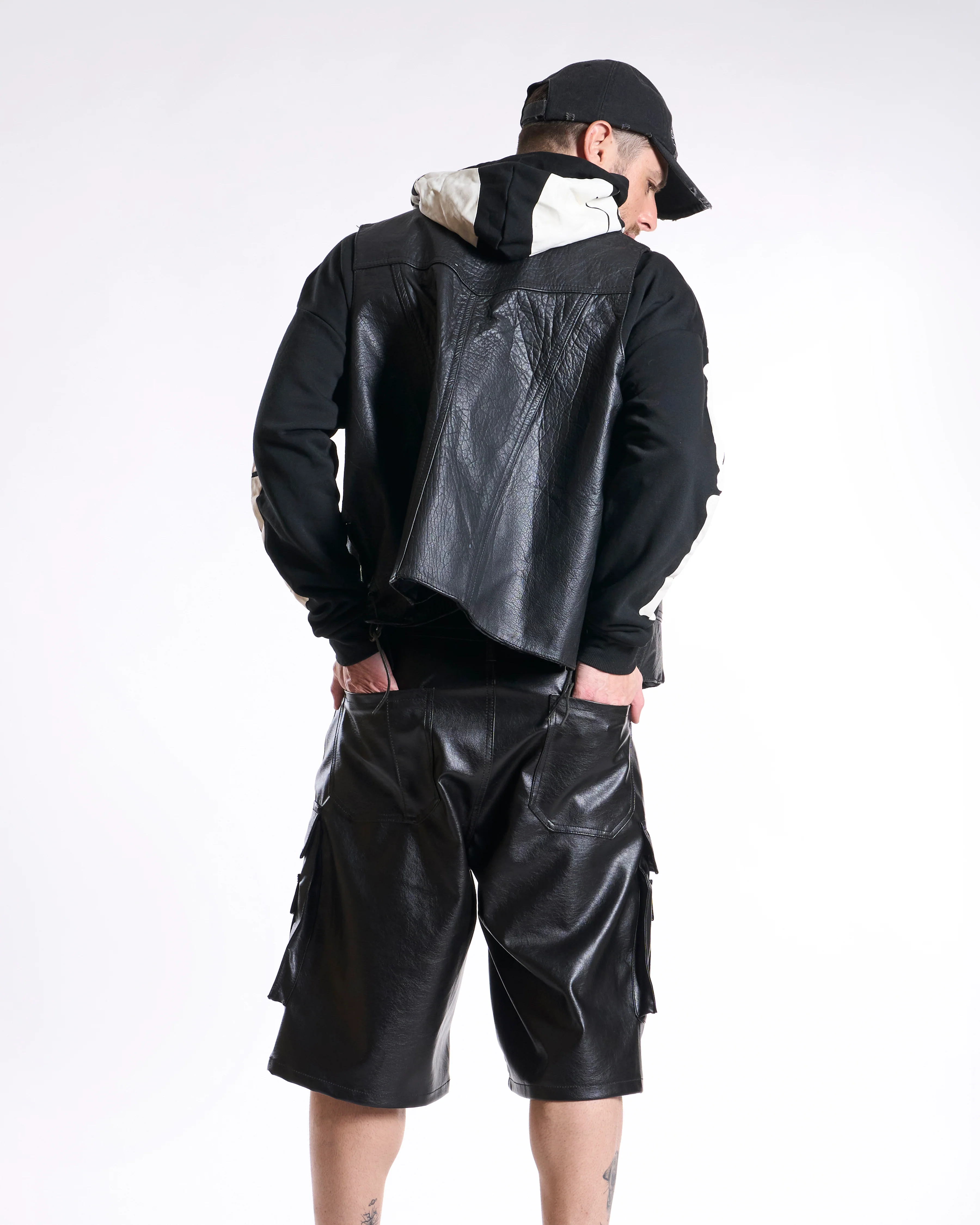 Waimea Men's Baggy PU Leather Jorts - Image 4