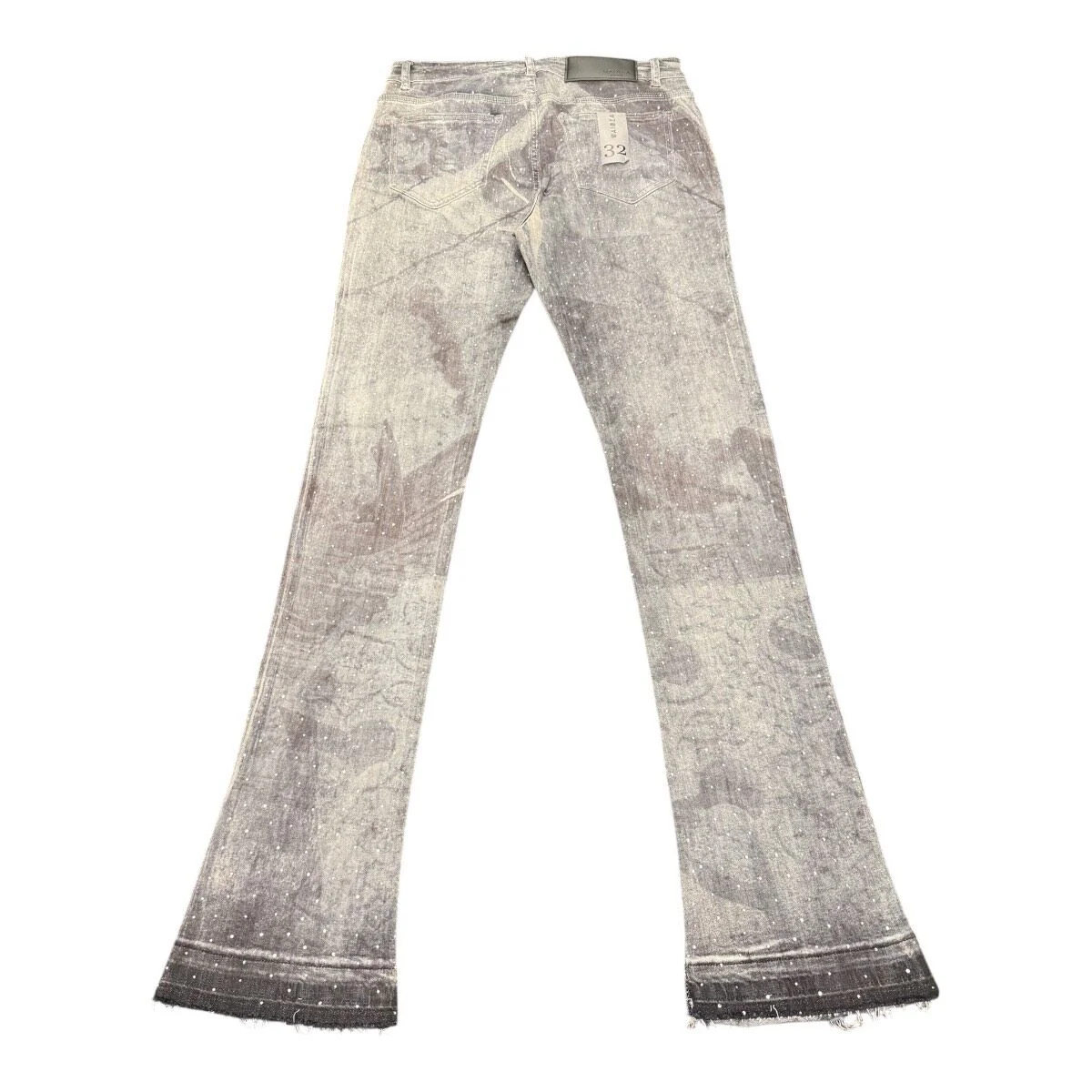 Waimea Men's Stacked Fit Jean With Distressed Graphic Print & Rhinestone Embellishments - Image 12